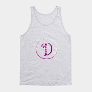 Monogram fairy flowers, letter D Tank Top